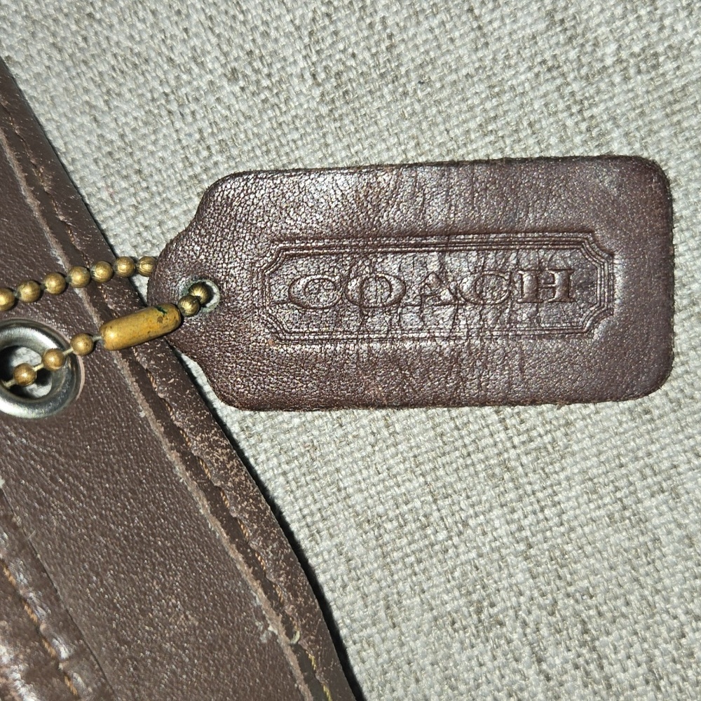 Coach Black Leather Messenger Crossbody with Brass Hardware - Picture 5 of 13